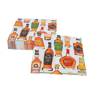 Whiskey Tasting Cocktail Napkins - 20 Per Package