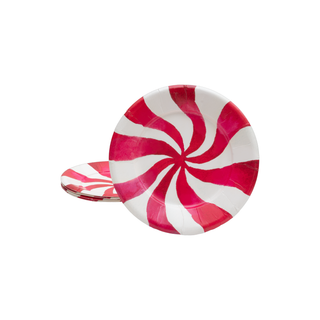 Peppermint Paper Salad & Dessert Plates - includes 8 Paper Salad & Dessert Plates