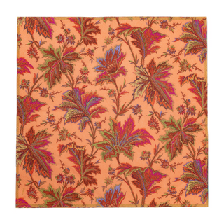 Paisley Leaves Coral Luncheon Napkins - includes 20 Luncheon Napkins
