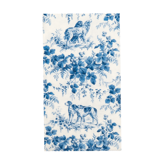 Hunting Toile Blue Guest Towels - includes 15 Guest Towels
