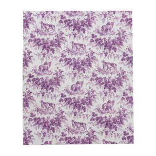 Hunting Toile Aubergine Guest Towels - includes 15 Guest Towels