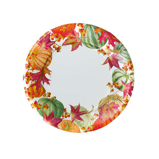 Gourds And Leaves Paper Salad & Dessert Plates - includes 8 Paper Salad & Dessert Plates