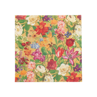 Dutch Floral Gold Cocktail Napkins - includes 20 Cocktail Napkins