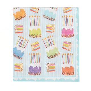 Cake Frosting-Paper Linen Luncheon Napkins - includes 15 Luncheon Napkins