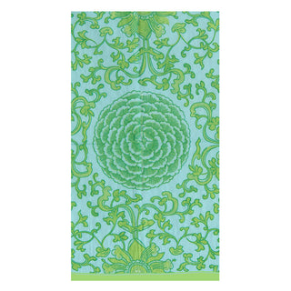 Indigo Garden Jade/Turquoise Guest Towel - package of 15