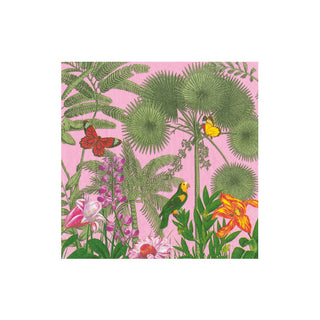 Paradise Garden Pink Cocktail Napkin - package of 20