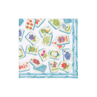 Mahjong Robin'S Egg Cocktail Napkin - package of 20