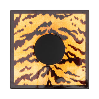 Tigre Golden Square Lacquer Tissue Box Cover