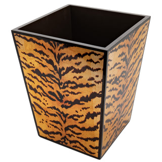 Tigre Golden Lacquer Wastebasket
