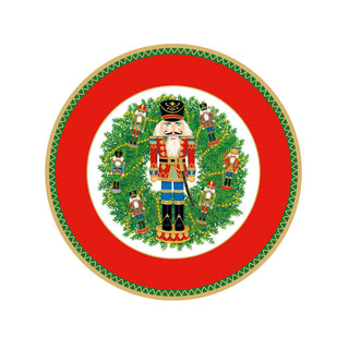 Nutcracker Wreath Salad/Dessert Plates - pack of 8