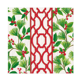 Knots And Greenery White Napkin Luncheon