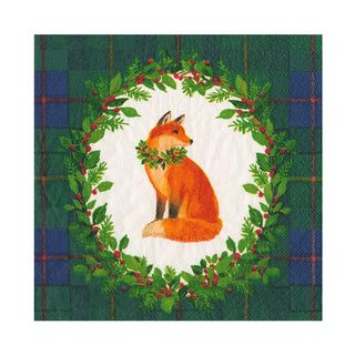 Tartan Fox Blue/Green Napkin Luncheon