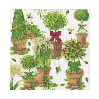Winter Topiaries Napkin Luncheon