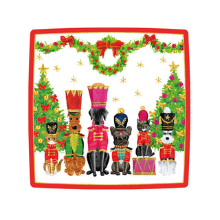 Toy Soldier Pets  Sq Square Salad/Dessert Plates - pack of 8