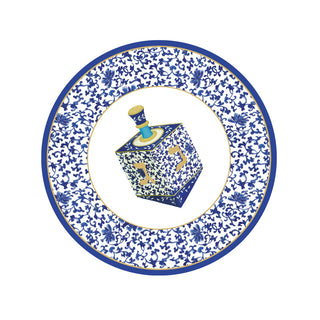 Patterned Dreidels Salad/Dessert Plates - pack of 8