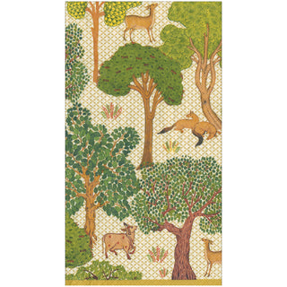 Arcadian Forest Linen Guest Towel - package of 15