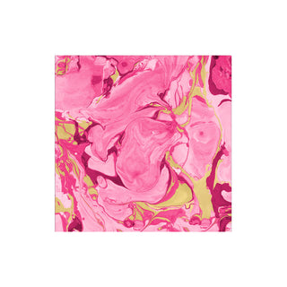 Marbled Rosa Cocktail Napkin - package of 20