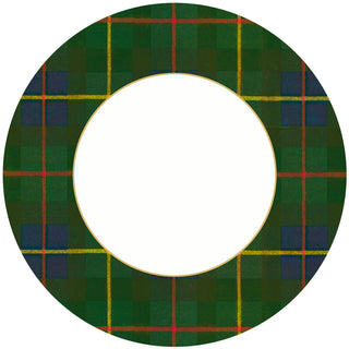 William Tartan Blue Luxury Paper Dinner Plates - pack of 8