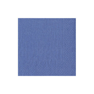 Grosgrain Blue Cocktail Napkin - 20in