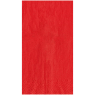 Grosgrain Red Guest Towel - 15in