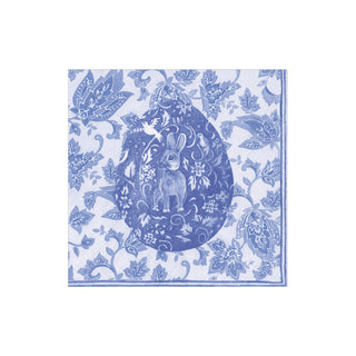 Delft Easter Bunny Cocktail Napkin - 20in