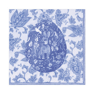 Delft Easter Bunny Luncheon Napkin - 20in