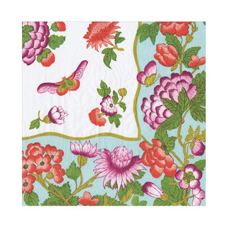 Winterthur Garden Celadon Luncheon Napkin - 20in