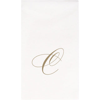 White Pearl-Paper Linen Guest Towels Airlaid - 12 In