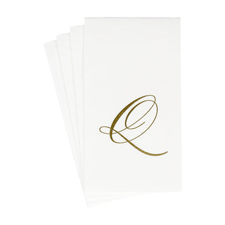 White Pearl-Paper Linen Guest Towels Airlaid - 12 In
