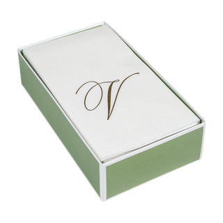 White Pearl-Paper Linen Guest Towels Airlaid - 12 In