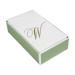 White Pearl-Paper Linen Guest Towels Airlaid - 12 In