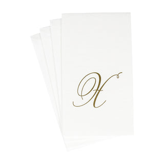 White Pearl-Paper Linen Guest Towels Airlaid - 12 In
