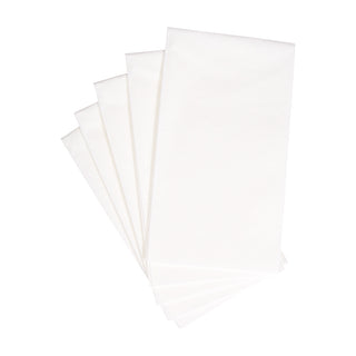 White Pearl-Paper Linen Guest Towels Airlaid - 12 In