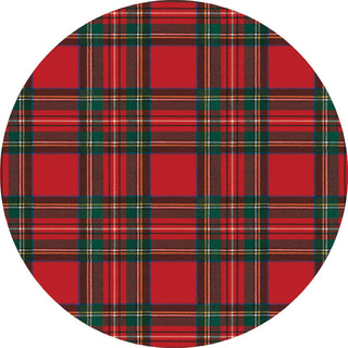 Royal Plaid Red Die Cut Placemat