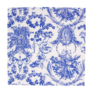 Romantic Toile Blue Napkin Cocktail