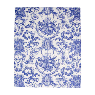 Romantic Toile Blue Guest Towel