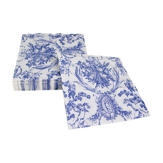 Romantic Toile Blue Napkin Luncheon
