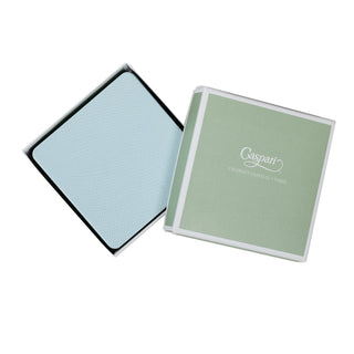 Soft Aqua Square Lizard Coasters - set of 8