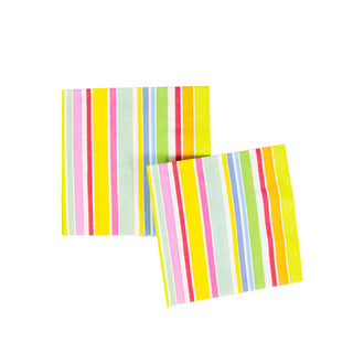 Cabana Stripe Bright Napkin Cocktail