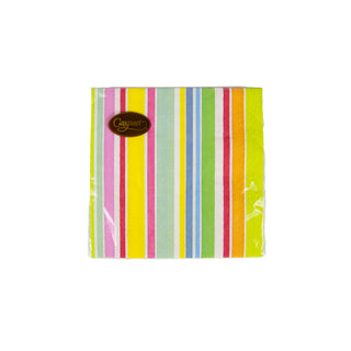 Cabana Stripe Bright Napkin Cocktail