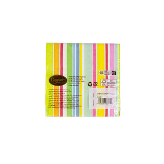 Cabana Stripe Bright Napkin Cocktail
