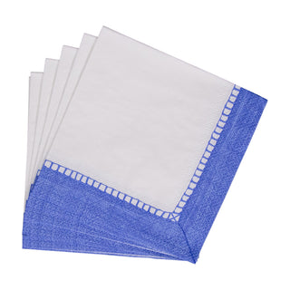Linen Blue Napkin Cocktail - 20 count