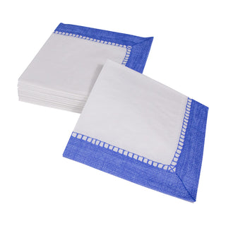 Linen Blue Napkin Cocktail - 20 count