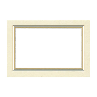 Gold Border Place Cards Package 10 In