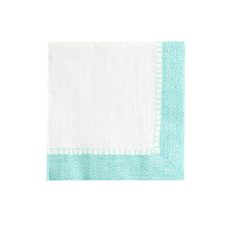 Linen Robin's Egg Blue Napkin Cocktail