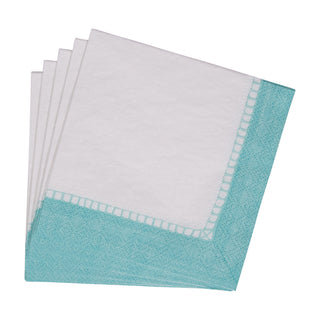 Linen Robin's Egg Blue Napkin Cocktail