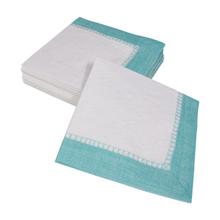 Linen Robin's Egg Blue Napkin Cocktail