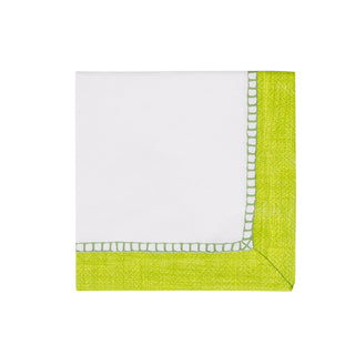 Linen Bright Green Napkin Cocktail