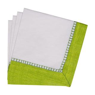 Linen Bright Green Napkin Cocktail
