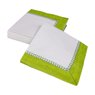 Linen Bright Green Napkin Cocktail
